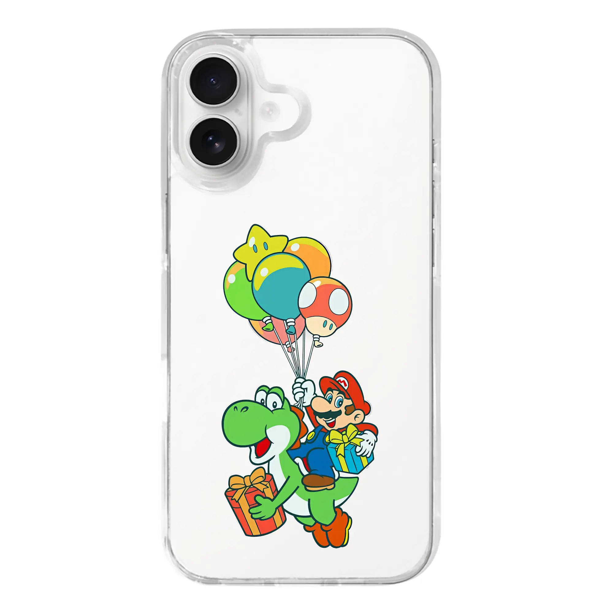 マリオ グッズ ヨッシー - iPhone 17シリーズ 透明スマホケース – 薄型・耐衝撃・精密フィット保護カバー